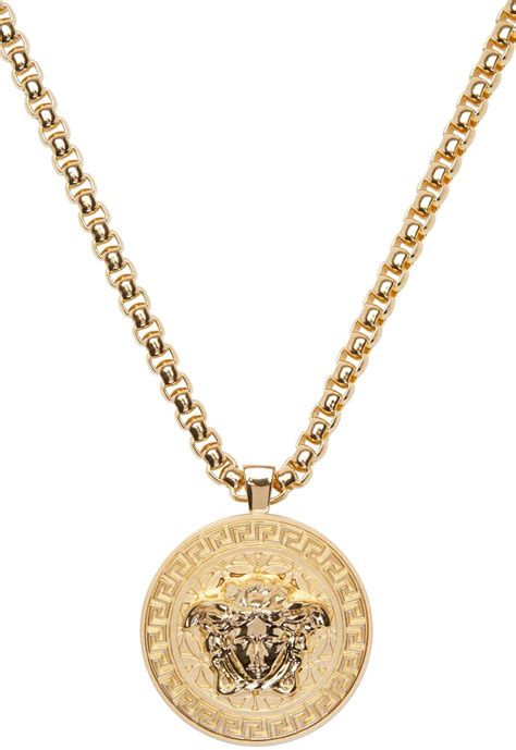 versace gold chain with diamonds|Versace gold chain men.